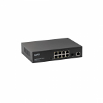 Коммутатор SKAT PoE-8E-1G-1S v.2  PoE Plus, мощность 150Вт, порты: 8-Ethernet, 1-Uplink, 1-SFP