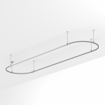 Основание ART-APRIORI-OVAL-ROD-400-4000x1000 (TN) (Arlight, IP20 Металл, 3 года)