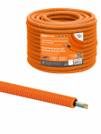 Электротруба гофрированная ПНД d20оранж., с кабелем ВВГ-Пнг(А)-LS 3х1,5ок(N,PE)-0,66 ГОСТ (100м) TDM