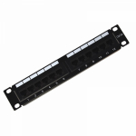 Патч-Панель 10" 12 гнёзд RJ-45  Cаt.5e Dual IDC  ( монтаж в стойку)  REXANT (1/1/40)