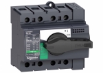 Выключатель-разъединитель встр. стационарный 4p 80А 500В 75кА с рукояткой главный, IP20 SE
