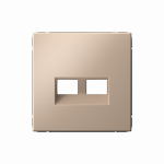 ARTGALLERY НАКЛАДКА ДВОЙНАЯ для информационных функций типа Keystone, ПЕСОЧНЫЙ