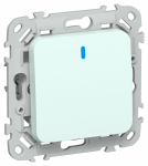 FLITE Выключ. 1-кл. кноп. с инд. 10А ВС11-2-1-ФлХЛ х/л IEK