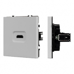 ARL NOBE Розетка HDMI софт-тач никель SCT-MHD1-SFPL-IS (Arlight, -)