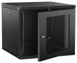 ITK LINEA W Шкаф 9U 600х600мм дверь перф. черный 2.0