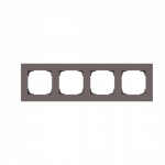 Рамка 4-пост. цвет коричневый матовый, пластик горизонт. и вертик., IP20 ABB