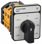 Перекл. кулачк. станд. черн. рук. 16А сх. 66 MASTER IEK