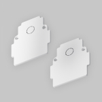 Заглушка торцевая 2шт Gravity встраиваемый белый Белый