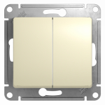 Выключатель 2кл прох с/у крем механизм Glossa Systeme Electric  (1/20)