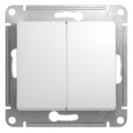 Выключатель 2кл прох с/у белый механизм Glossa Systeme Electric  (1/20)