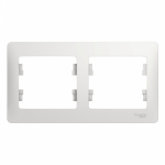 Рамка 2гн белый Glossa Systeme Electric  (1/30/180)