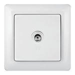 Розетка 1гн ТВ о/у белый IP20 Хит Schneider Electric