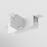 Коннектор Т-образный Gravity накладной белый Белый