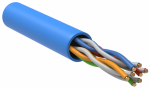 UTP 4PR 24AWG CAT5e информационный solid, PVC, синий ITK