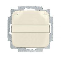 Розетка ABB Busch Duro 1-мест. механизм с накладкой с З/К скр. уст-ки16А 220-250В с крышкой IP21 крем.-белый
