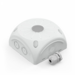 Коробка распределительная 60-0500-9003-КВ для видеокамер двухкомпонентная безгалогенная (HF) белая 100х100х50 с кабельным вводом Промрукав