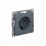 Розетка 1гн с З/К с/у грифель механизм 16А AtlasDesign Systeme Electric (1/20)