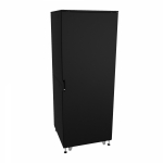 Шкаф напольный разобранный 19   IT-CQE-N 32U 600x1000мм, крыша с вырубкой, сплошная металл и сплошная металл, одинарные боковые панели, черный RAL9005