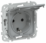 FLITE Роз. с з/к/ш кр. 16А IP44 РСшкр11-0-44-ФлС сер. IEK