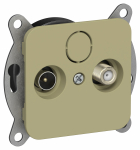 FLITE Роз. 2-я TV+SAT экр. проходная РТВс-2-1-2-ФлО ол. IEK