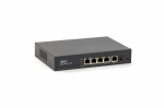 Коммутатор SKAT PoE-4E-1G-1S  PoE Plus, мощность 80Вт, порты: 4-Ethernet, 1-Uplink, 1-SFP