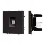 Механизм компьютерной розетки SCT-NOBE-MPC1-SFPL-BK (RJ-45, CAT6) (Arlight, Черный оникс)