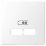 Центр. плата USB с/у usb пластик белый с надписью IP20 SE MERTEN D-Life