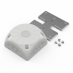 Коробка распределительная 60-0500-П для видеокамер двухкомпонентная безгалогенная (HF) серая 100х100х50 с пластиной монтажной Промрукав