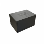 WRline Шкаф настенный 19-дюймовый (19"), 9U, 500x600х600мм, стеклянная дверь, цвет черный (RAL 9004) (разобранный)