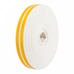 Уплотнитель самоклеящийся, белый, Е-профиль 9x4мм, для зазоров 1-3мм, упаковка по 6м PROconnect