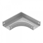Угол плоский плавный 90 град. к лотку 100х80, толщ. 0,7 мм, Сендзимир цинк