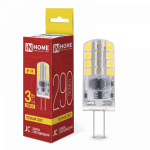 Лампа светодиодная LED-JC 3Вт 12В G4 3000К 290Лм IN HOME