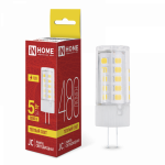 Лампа светодиодная LED-JC 5Вт 12В G4 3000К 480Лм IN HOME