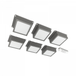 Светильник светодиодный ДВО PPL 089/G OPAL 42W 6500K GREY IP40 /компл./ "Грильято" 100*100мм "Домино" Jazzway