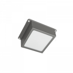 Светильник светодиодный ДВО PPL 089/G OPAL  9W 6500K GREY IP40 "Грильято" 100*100мм "Домино" Jazzway