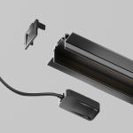 Ввод питания(0,5м) Radity для встраиваемого монтажа черный Черный TRA084B-12B-50