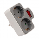 Разветвитель JAZZway AD-2GS-gy заземл., выкл.