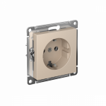 ATLASDESIGN РОЗЕТКА с заземлением, 16А, механизм, ПЕСОЧНЫЙ