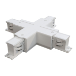 Коннектор Х-образный Trinity белый