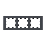 3 - местная рамка, графит, пластик Эпика EKF