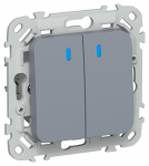 FLITE Выключ. 2-кл. с инд. 10А ВС12-1-1-ФлМ мар. IEK