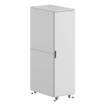 Шкаф напольный разобранный 19   IT-CQE-N 42U 600x1000мм, крыша с вырубкой, сплошная металл и сплошная металл, двойные боковые панели, серый RAL7035