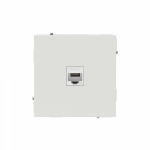 Компьютерная розетка RJ-45 без шторки, кат.6А одинарная,KANT, белый песок