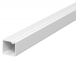 Мини-канал WDK с крышкой 20x20x2000 мм (высота борта 17 мм, крышка 17 мм) ПВХ белый RAL 9010