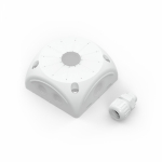 Коробка распределительная 60-0505-9003-ВМУ для видеокамер двухкомпонентная с мембранами белая 100х100х50 с муфтой вводной для ГТ Промрукав