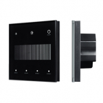INTELLIGENT ARLIGHT Сенсорная панель SMART-DALI-301-11-1G-4SC-DT6 Черная (230V, встраиваемая, 2.4G) (IARL, IP20 Пластик, 5 лет)