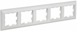 BRITE Рамка 5-мест. РУ-5-БрАБ а/б/бел. IEK