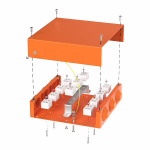 Коробка металлическая огнестойкая 70-0391-FR10.0-22 Е15-Е120 200х200х50 Промрукав