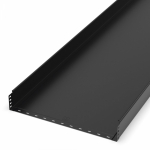 Лоток неперфорированный Стандарт 600х100х3000 (1,0 мм) RAL 9005 (6 м/уп) Промрукав