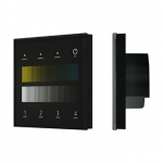 INTELLIGENT ARLIGHT Сенсорная панель SMART-DALI-301-11-4G-3SC-DT8 Черная (230V, встраиваемая, 2.4G) (IARL, IP20 Пластик, 5 лет)